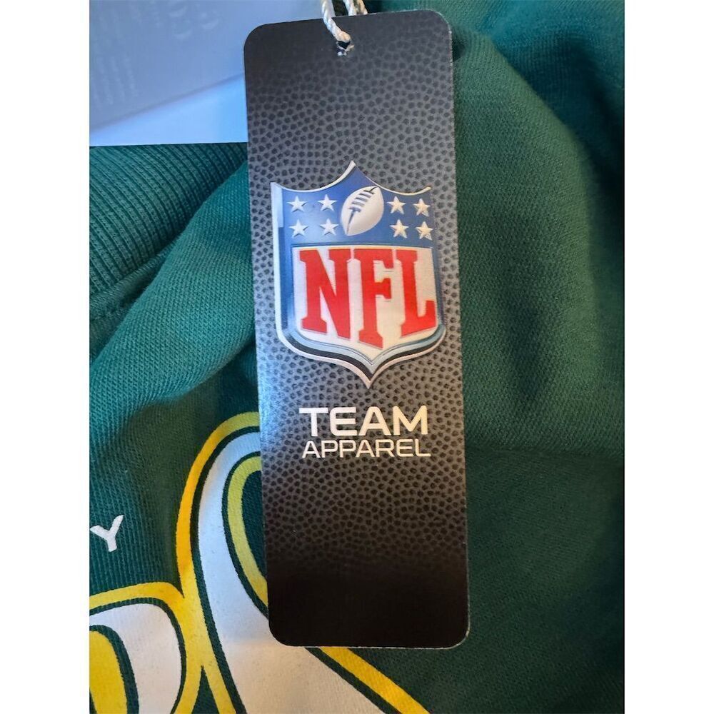 Green Bay Packers NFL Women's Rhinestone Star Sleeve Sweatshirt Green Size Large - Picture 13 of 16